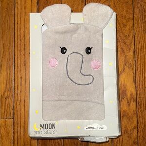 Moon and Stars Animal Hooded Bath Towel